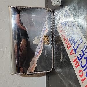 BEBE Kylie Silver Crossbody